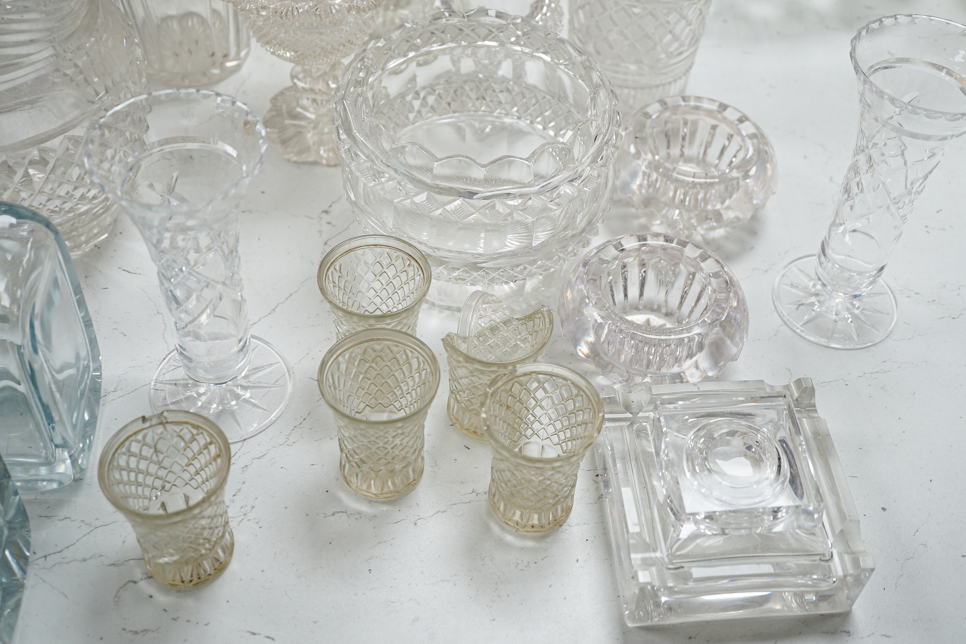 A large quantity of mixed glass, 19th/20th century